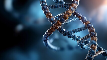 Poster - High-tech laboratory visuals exploring dna structure and function in genetic research