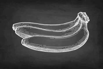 Wall Mural - bunch of bananas chalk sketch