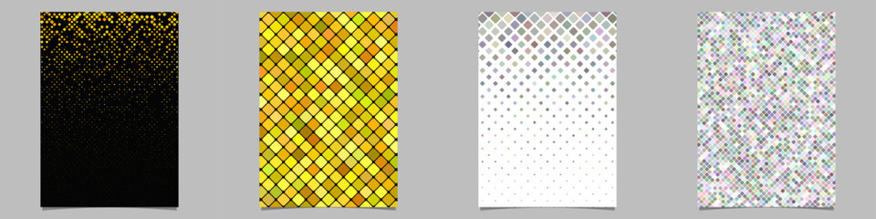 Poster - Abstract geometrical brochure background collection