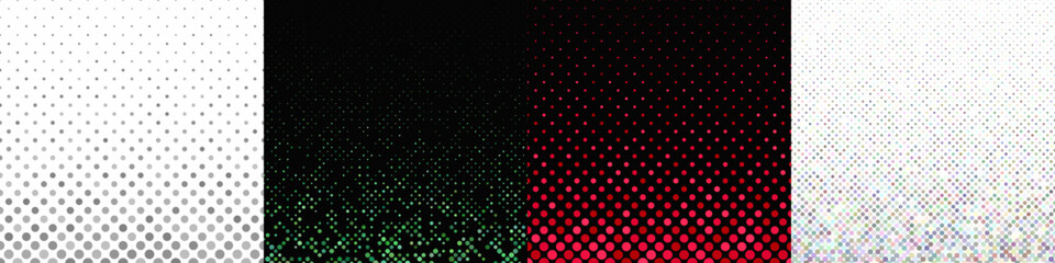 Poster - Abstract geometrical dot pattern collection