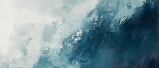 Poster - This tranquil abstract artwork features soothing ocean-inspired colors and textures, conveying a sense of calm and serenity.