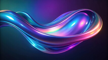 Poster - Colorful abstract background with glowing waves and flowing lines. abstract background with glowing lines