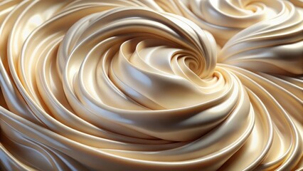 Poster - Chocolate swirl background with smooth creamy waves and rich brown texture. dark chocolate background