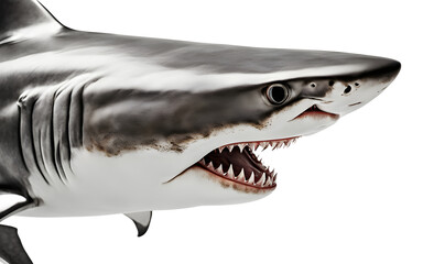 Poster - Shark isolated on a empty plain background
