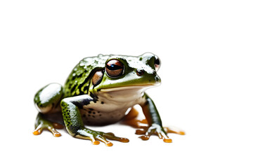 Poster - Confinement Frog isolated on a empty plain background
