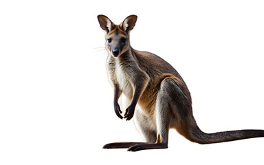 Poster - Wallaby isolated on a empty plain background