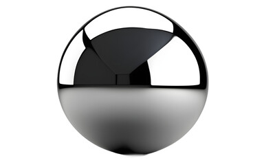 Aufkleber - Beryllium metal sphere with a light gray tone, isolated on a empty plain background