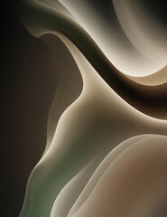 Wall Mural - abstract background with waves - abstract dark brown background with waves - generative ai