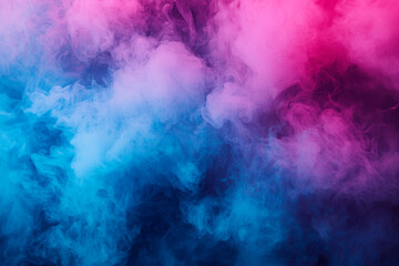 Poster - Abstract background featuring a blend of blue and pink hues with a cloud like smoke texture