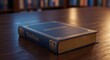 © GS-Studio - 'Mysterious Tome: A beautifully bound book sits alone on a wooden table in a dimly lit room, its title promising revelations within. A classic symbol of knowledge, reading, and the pursuit of wisdom.