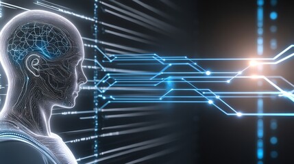 Poster - Meditation of neural signals in a futuristic setting highlights innovation in healthcare