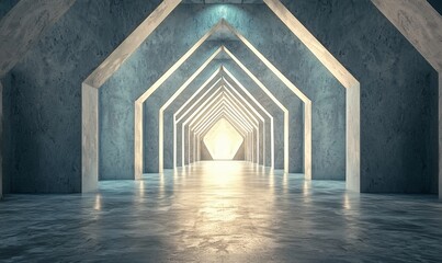 Poster - the tunnel has a reinforced concrete structure and includes openings along its sides