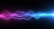 © GS-Studio - Energy Wave: A mesmerizing display of undulating energy, with vibrant blue and purple hues swirling gracefully against a backdrop of dark.