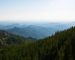  mountains in the fog