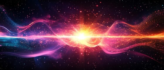 Wall Mural - a radiant cosmic energy spreading out