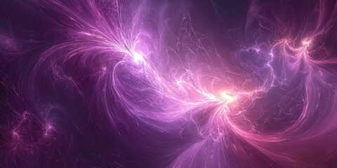 Wall Mural - A swirling cosmic of vibrant colors and luminous energy 