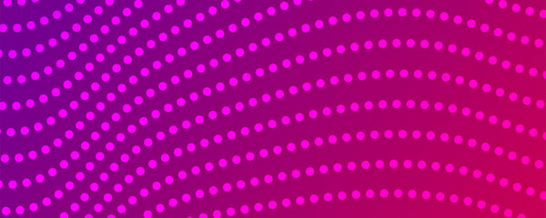 Poster - Colorful halftone background with flowing dots
