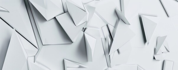 Wall Mural - abstract white modern shape sharp triangle wallpaper graphic presentation geometry element template 