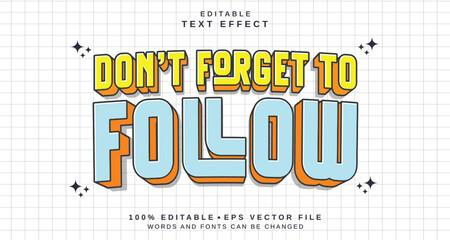 Poster - editable text style effect - follow text style theme.