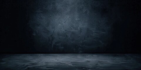 Poster - a dark and moody background. The image features a gradient dark wall that creates a sense of depth and mystery
