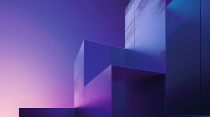 Poster - Futuristic cityscape with neon lights and digital grid elements. Sci-fi cyberpunk concept. Digital artwork of 3D rendering geometric shape with colorful structure Modern technology innovation. AIG53.
