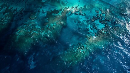 Wall Mural - underwater scene of a ship wreck drowning in deep waters