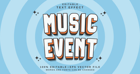Poster - Editable text style effect - Music Event text style theme.