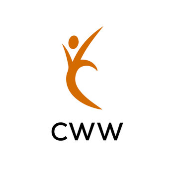 CWW creative minimalist letter logo.