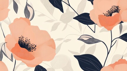 Poster - Floral design inspiration art studio digital artwork contemporary close-up nature aesthetics