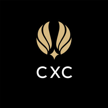 CXC creative minimalist letter logo.