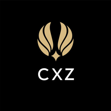 CXZ creative minimalist letter logo.