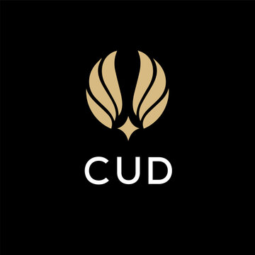 CUD creative minimalist letter logo.