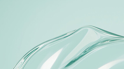 Poster - Abstract Water Wave: A mesmerizing display of water, with a graceful curve and a hint of transparency. Perfect for adding an element of serenity and organic fluidity to your project.