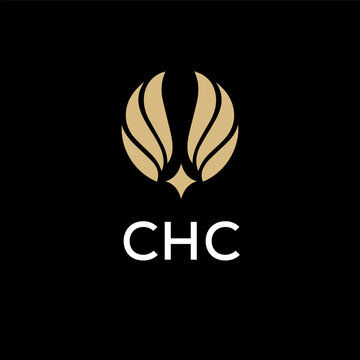 CHC creative minimalist letter logo.