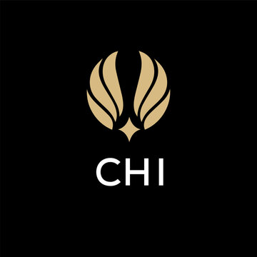 CHI creative minimalist letter logo.