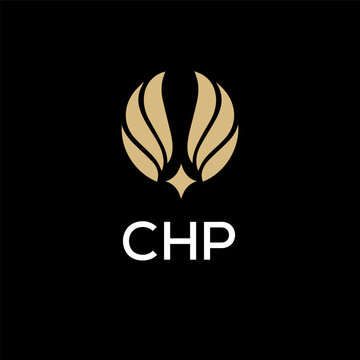 CHP creative minimalist letter logo.