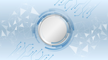 Fototapete - Cyber connection on the white background. Hi-tech communication design. Electronic vector illustration. Abstract modern digital science technology futuristic circuit board.