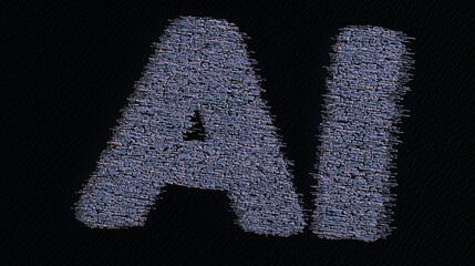 Poster - AI Textual: A stylized, close-up shot of 