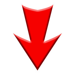 Wall Mural - 3d red arrow