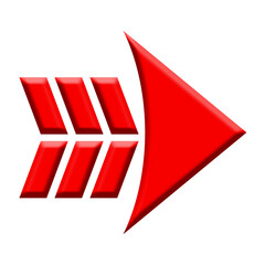 Wall Mural - 3d right arrow icon