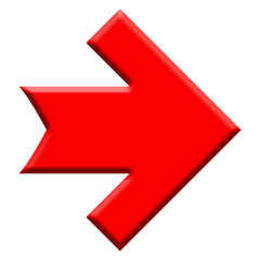 Wall Mural - 3d red arrow