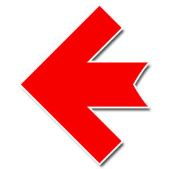 Wall Mural - vector arrow icon