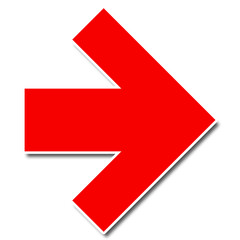 Wall Mural - red arrow sign