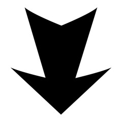 Wall Mural - down arrow icon
