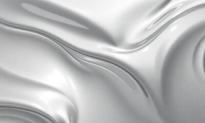 Poster - smooth, flowing silver liquid texture creates elegant and modern aesthetic, perfect for backgrounds or design elements. reflective surface adds depth and sophistication