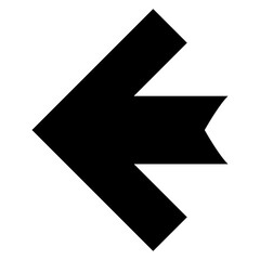 Wall Mural - black arrow sign