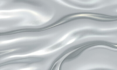 Poster - smooth silver liquid texture flows gracefully, creating elegant and modern appearance. reflective surface adds depth and sophistication, perfect for various design applications