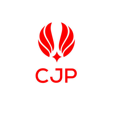 CJP creative minimalist letter logo.