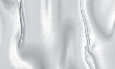 Poster - smooth silver liquid texture creates captivating visual effect, showcasing fluidity and elegance. reflective surface adds depth and intrigue, perfect for various design applications