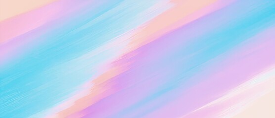 Poster - Colorful abstract background with soft brush strokes in pastel shades of blue, pink, and peach